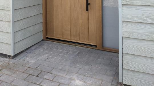 Custom made oak front door