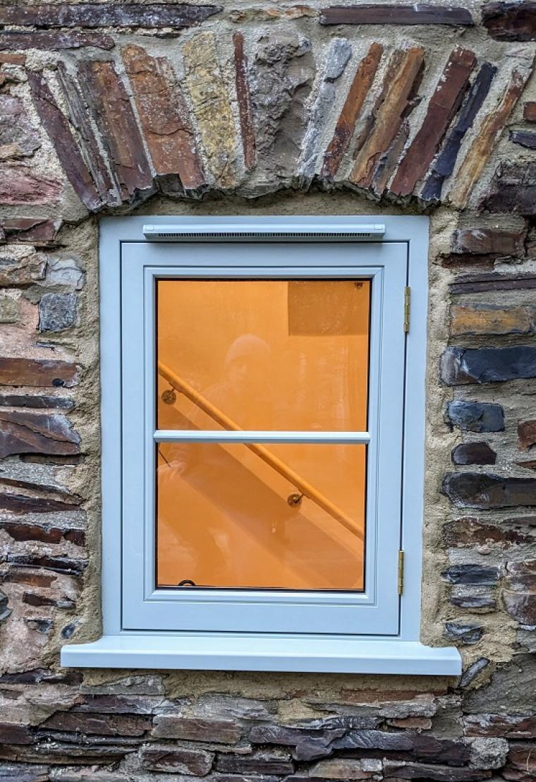 Wood Window with spray coating