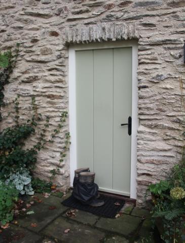Wooden Cottage Door Devon 